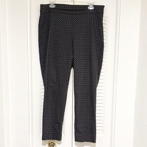 Black Jacquard Diamond Texture Pants